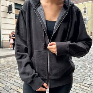 Brandy Melville Black Zip Up